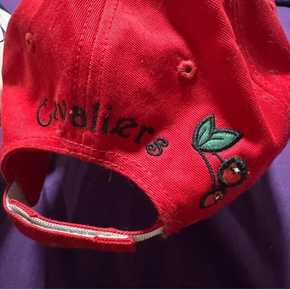 New Era Youth Red and White Cherry Cavaliers Cap